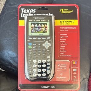Texas Instruments TI-84 Plus C Silver Edition in Black and Silver. Brand new!